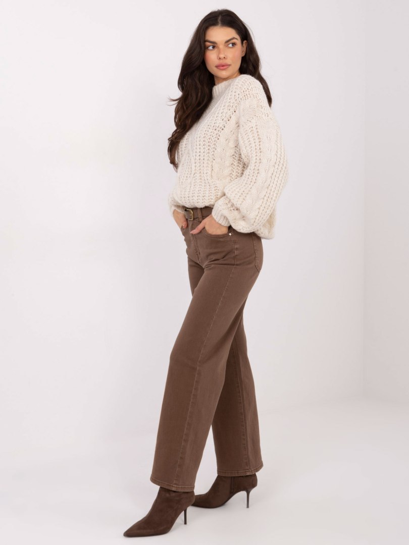 Spodnie jeans-VM-SP-BQ9621-76.68-brązowy